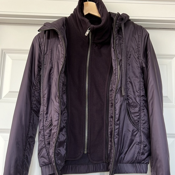 NWOT LULULEMON Scuba Hoodie *Glyde” Boysenberry sz 2 - Picture 6 of 7